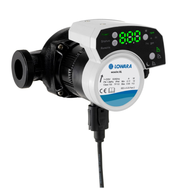 Pompa de recirculare apa calda Lowara Ecocirc XL 32-60 180, H max. 6 m, Q max. 6 mc/h, PN 6/10, 230V
