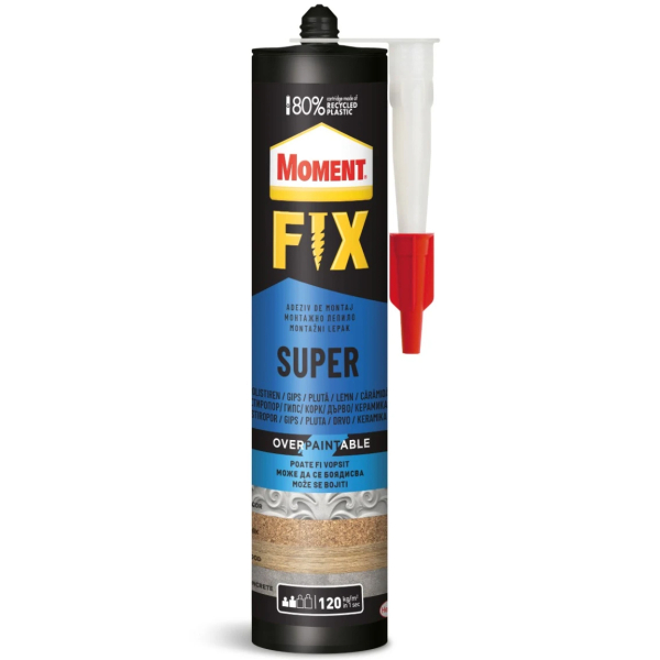 Adeziv pentru polistiren si gips carton, interior, Moment Fix Super, alb, 400 g
