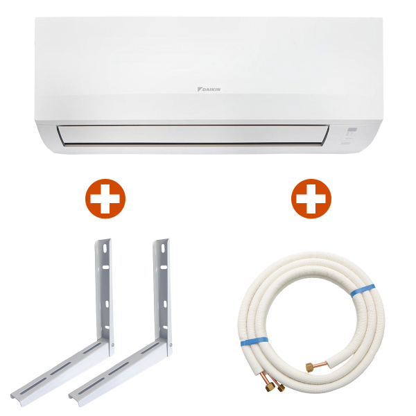 Aparat aer conditionat Daikin Sensira C, 12000 BTU, A++/A+, inverter, Wi-Fi, R32, functie incalzire, dezumidificare, mod Eco, mod Auto, mod de noapte, afisaj digital, timer, auto-curatare, alb