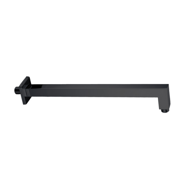Brat de dus fix, Valvex Kvadro 2444610, alama sanitara, negru mat, 40 cm