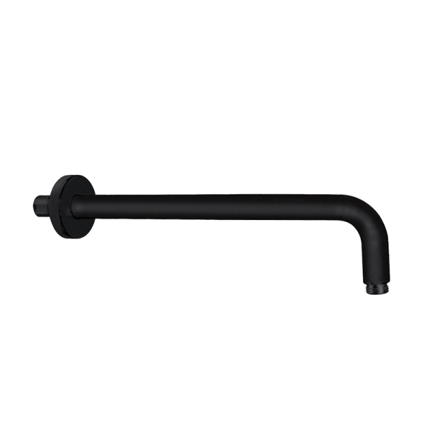 Brat de dus fix, Valvex Round 2444660, alama sanitara, negru mat, 40 cm