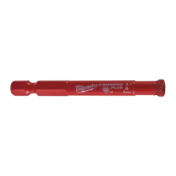 Burghiu diamantat pentru placi ceramice / piatra / fonta / fibra de sticla, Milwaukee Diamond 4932498342, diametru 6 mm