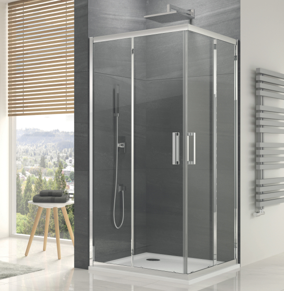 Cabina patrata dus SanSwiss Ocelia 80 x 80 x 190 cm, usa culisanta, OCEAC0805007