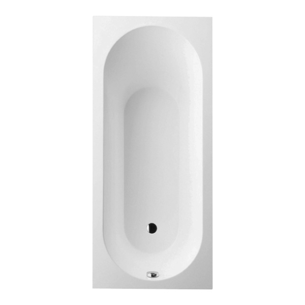 Cada baie dreptunghiulara Villeroy & Boch Oberon UBQ160OBE2V-01, compozit quartz + acril, antialunecare, suport inclus, 160 x 75 cm