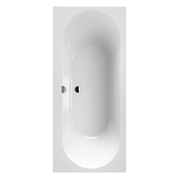 Cada baie dreptunghiulara Villeroy & Boch Oberon 2.0 UBQ170OBR2DV-01, compozit quartz + acril, antialunecare, suport inclus, 170 x 75 cm