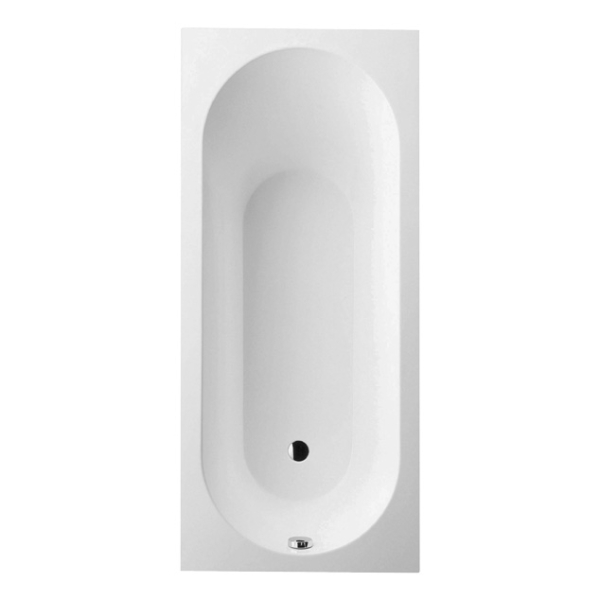 Cada baie dreptunghiulara Villeroy & Boch Oberon UBQ177OBE2V-01, compozit quartz + acril, antialunecare, suport inclus, 170 x 70 cm