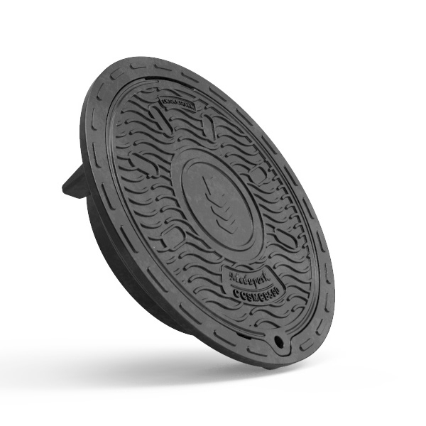 Capac compozit pentru tub DN 400, B 125, pentru zone cu trafic usor