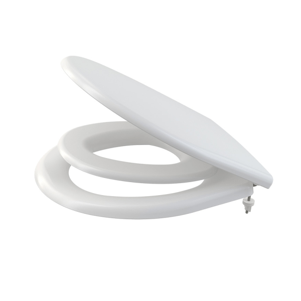 Capac WC din duroplast, Alca A603, cu adaptor pentru copii, alb, inchidere standard