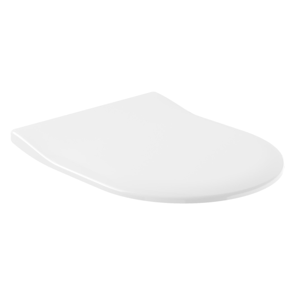Capac WC din duroplast, Villeroy & Boch Subway 2.0 9M78S101, alb, inchidere lenta, 358 x 432 mm