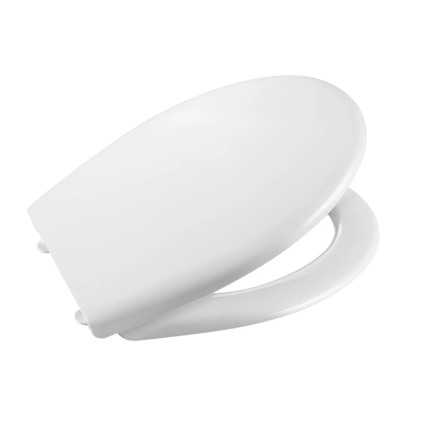 Capac WC din termoplast, Roca Adele A80129000P, alb, inchidere standard