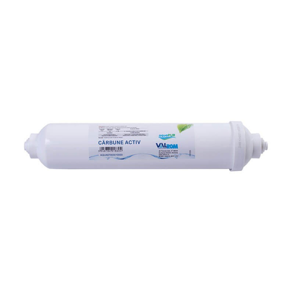 Cartus filtrare apa Aquapur AQUA07003010000, carbune activ, pentru osmoza inversa, imbunatatirea gustului si mirosului, 3.8 l/min, 5 microni