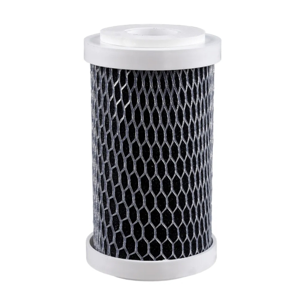 Cartus filtrare apa Titan 5, carbune activ, pentru carcase filtrare, filtrare microparticule/mirosuri urate/clor/substante organice/pesticide/insecticide, imbunatatirea gustului si mirosului, 5 microni