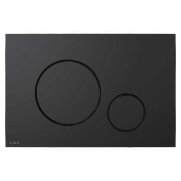 Clapeta actionare rezervor WC incastrat, Alca Thin M678, negru mat