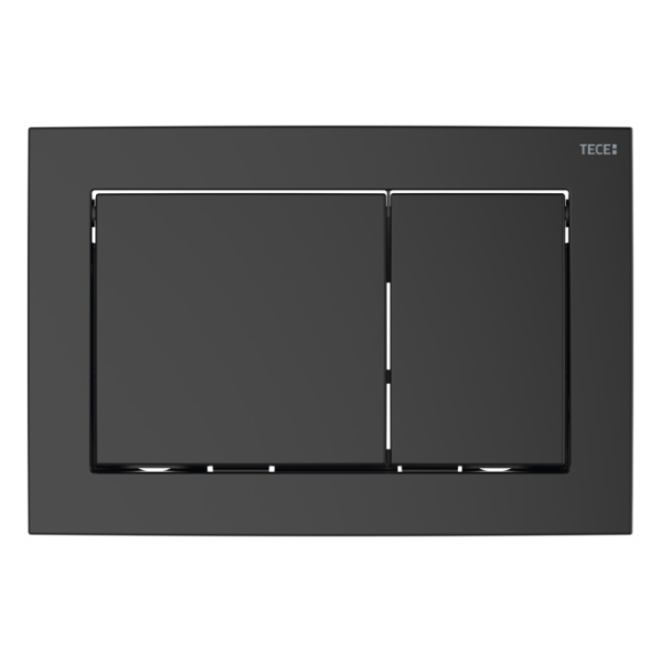 Clapeta actionare rezervor WC incastrat, TECE Base 9240723, negru mat