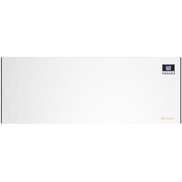 Convector electric Eldom RH02W30W-W, 3000 W, 1216 x 97 x 453 mm, Wi-Fi, timer, blocare pentru copii, afisaj LCD digital cu iluminare, oprire automata, protectie supraincalzire, alb