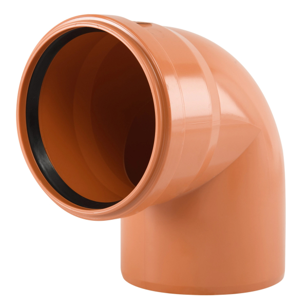 Cot PVC cu inel, D 200 mm, 45 grade