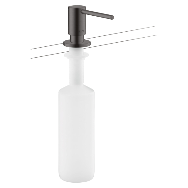 Dozator sapun lichid, Axor Uno 42818340, montaj incastrat in blat, finisaj grafit periat, 500 ml