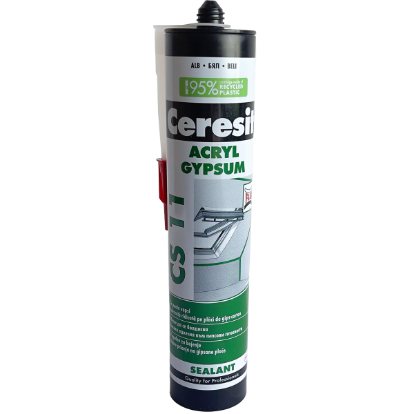 Etansant acrilic Ceresit CS 11, alb, interior / exterior, 280 ml
