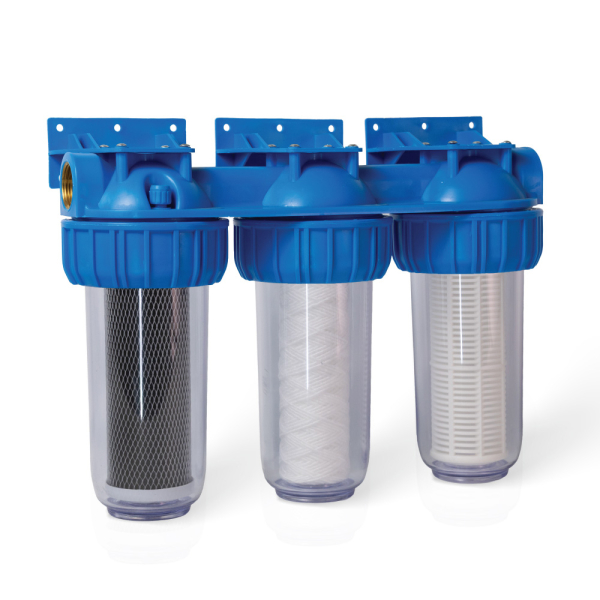 Filtru apa Water Systems 7, triplu corp, 3/4"
