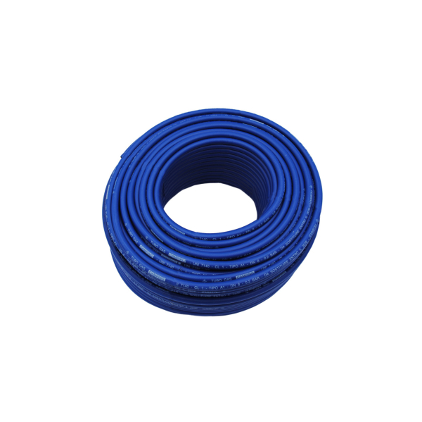 Furtun pentru gaz Tecnogas, din PVC cu insertie poliester, 8 x 13 mm, rola 50 m
