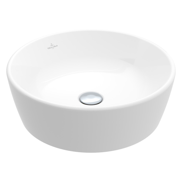 Lavoar baie, Villeroy & Boch Architectura 5A254601, montaj pe blat, alb, rotund, 45 cm
