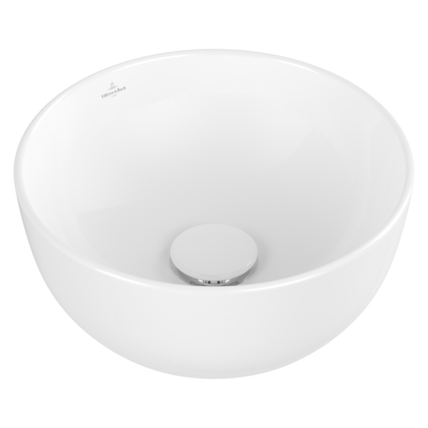 Lavoar baie, Villeroy & Boch Artis 43893201, montaj pe blat, alb, rotund, 32.5 cm
