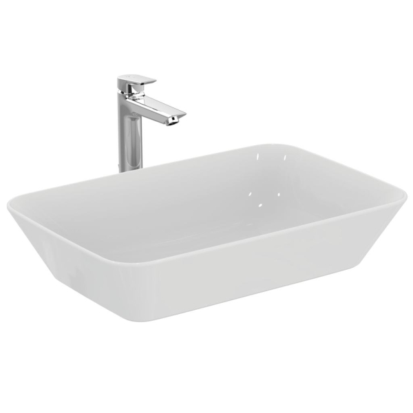 Lavoar baie, Ideal Standard Connect Air E034801, montaj pe blat, alb, dreptunghiular, 60 cm