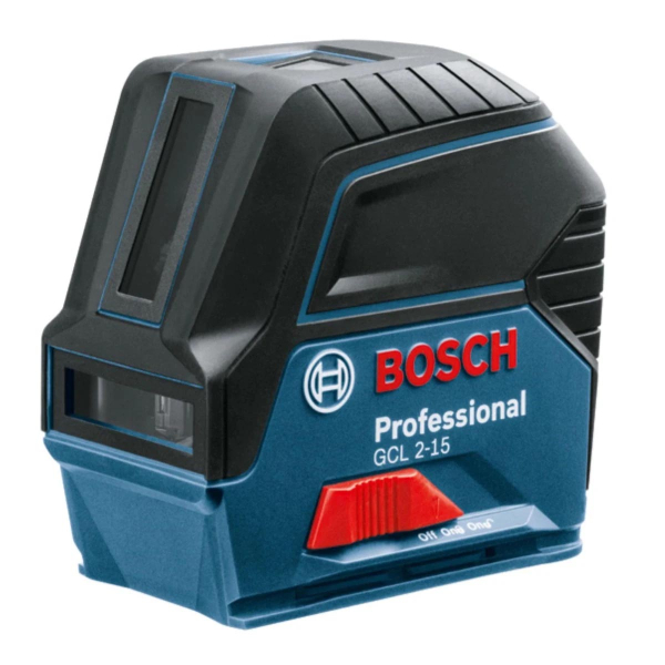 Nivela cu laser, cu linii in cruce, lumina rosie, Bosch Professional GCL 2-15, cu autonivelare, 15 m, cu suport si geanta