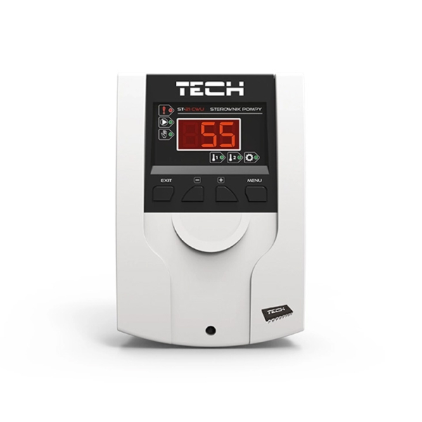 Panou comanda Tech EU-21 ND3, pentru sisteme solare, cu senzor temperatura, afisaj LCD
