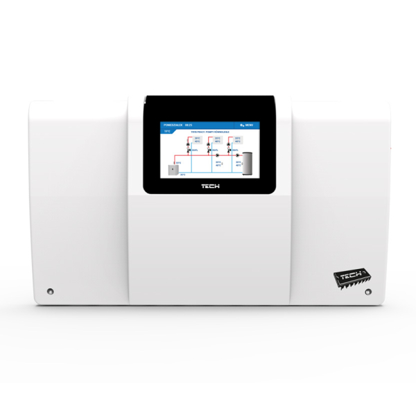 Panou de comanda Tech EU-i-3 Plus OT, pentru 3 vane de amestec, ACM si colector solar