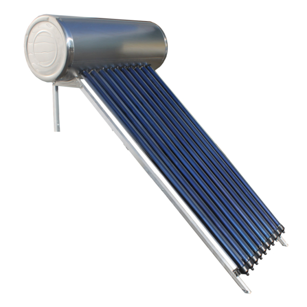 Panou solar presurizat Panosol Compact PS, 150 L, inox, 12 tuburi, cu boiler, montaj pe sarpanta, kit montaj inclus, apa calda, 3 persoane