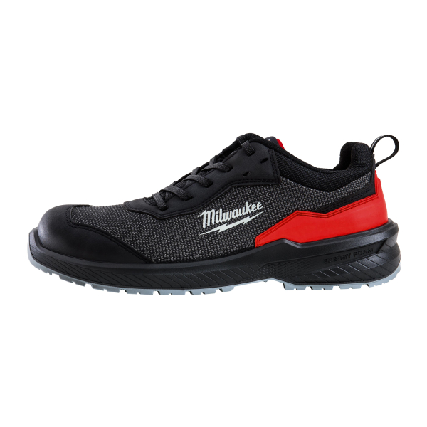 Pantofi de protectie Milwaukee Flextred 4932493691, cu bombeu fibra de sticla, textil, negru, S1PS, marimea 39