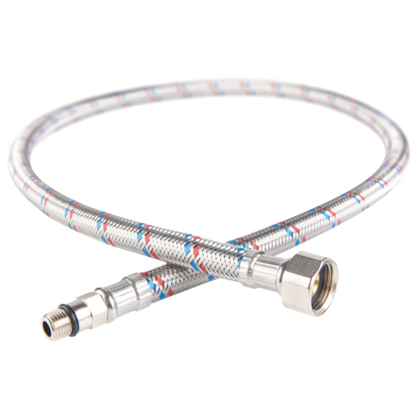 Racord flexibil apa pentru monocomanda Ferro WBS12, capat scurt, 3/8” - M10 ", L 500 mm