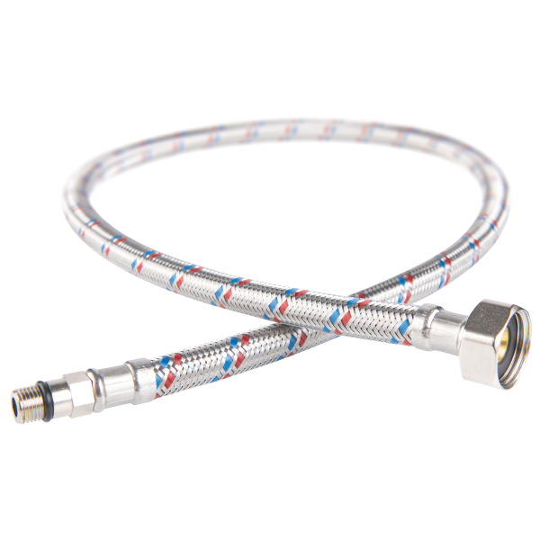 Racord flexibil apa pentru monocomanda Ferro WBS22, capat scurt, 1/2” - M10 ", L 500 mm