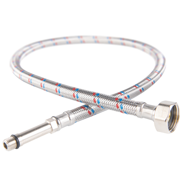 Racord flexibil apa pentru monocomanda Ferro WBS26, capat lung, 1/2” - M10 ", L 600 mm