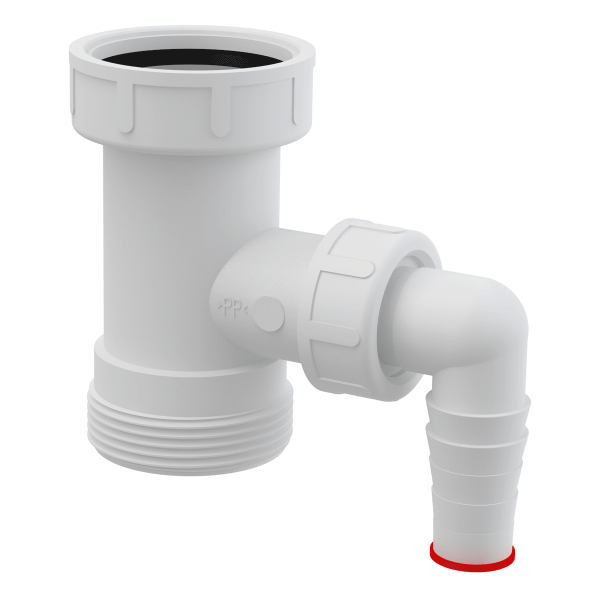 Racord pentru masina de spalat, Alca A30, alb, 6/4"
