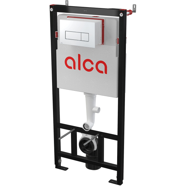 Rezervor WC, incastrat, Alca AM101/1120, 51 x 112 cm, 3-6 L, clapeta actionare inclusa, crom
