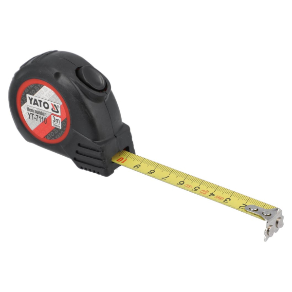 Ruleta cu banda metalica, cu magnet, cu blocare, Yato YT-7111, 5 m