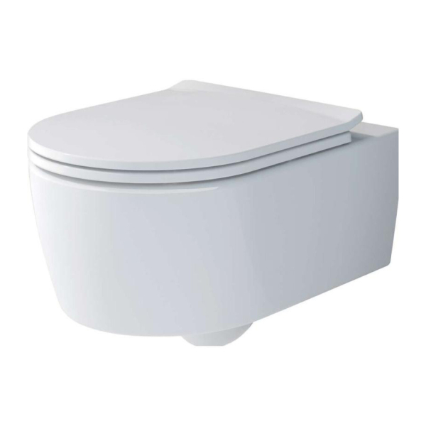 Vas WC suspendat Villeroy & Boch Soul DirectFlush 4656HR01, alb, evacuare orizontala, capac WC inclus