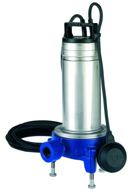 Pompa submersibila Lowara cu tocator pentru apa murdara / curata domo gri 11 , 6.6 mc/h, H max. 25 m, 1100 w, 107678600