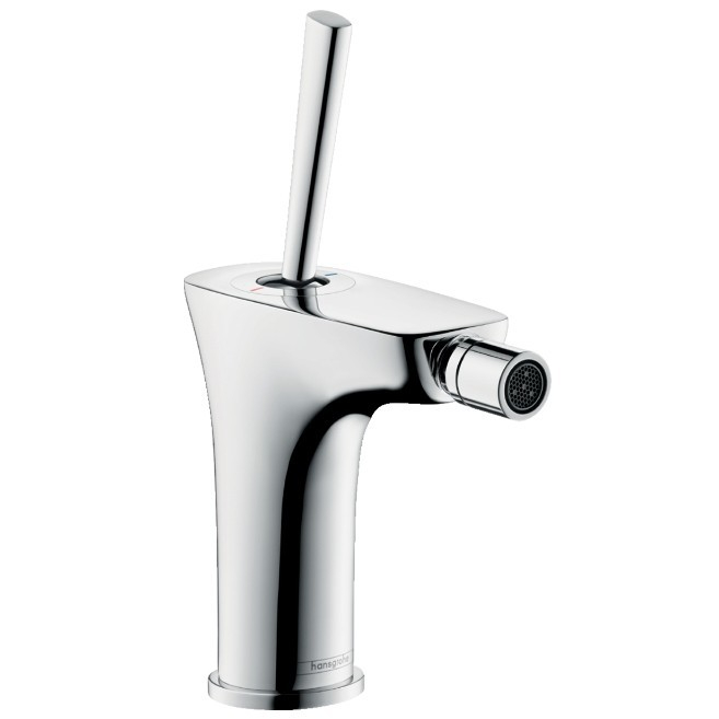 Baterie baie pentru bideu Hansgrohe Pura Vida 15270000, monocomanda, finisaj cromat, cu ventil pop-up