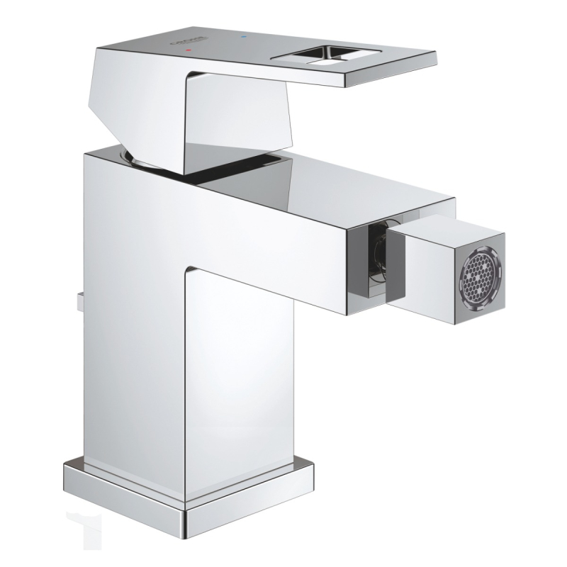 Baterie baie pentru bideu Grohe Eurocube 23138000 monocomanda, finisaj cromat, cu ventil