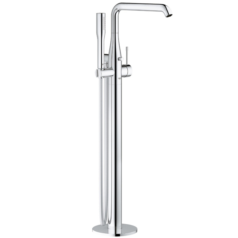 Baterie baie, pentru cada/dus, Grohe Essence  23491001, monocomanda, montaj stativ, finisaj cromat + accesorii