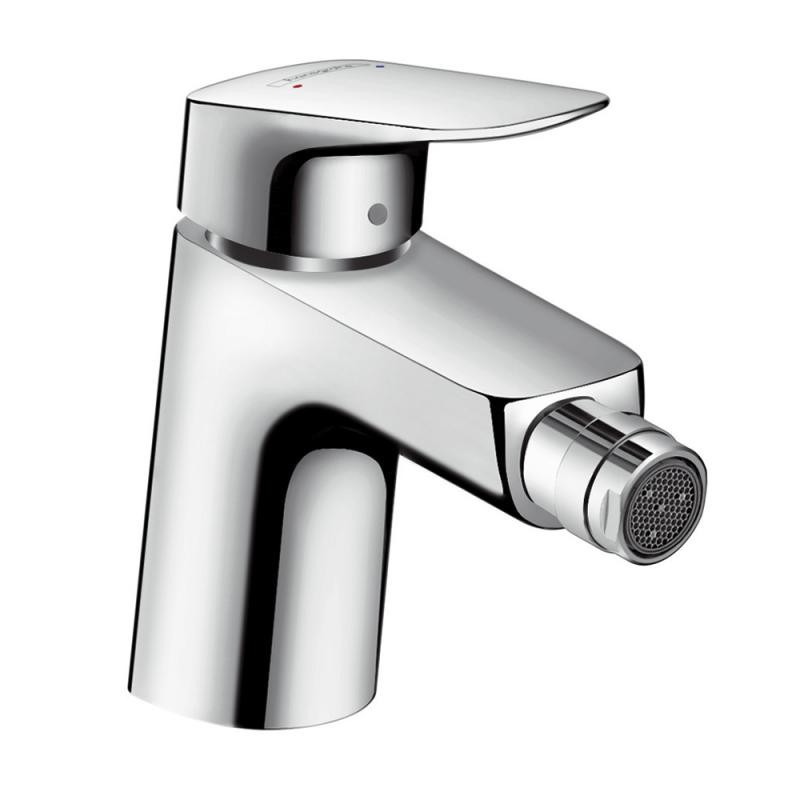 Baterie baie pentru bideu Hansgrohe Logis 71204000, monocomanda, finisaj cromat, cu ventil pop-up