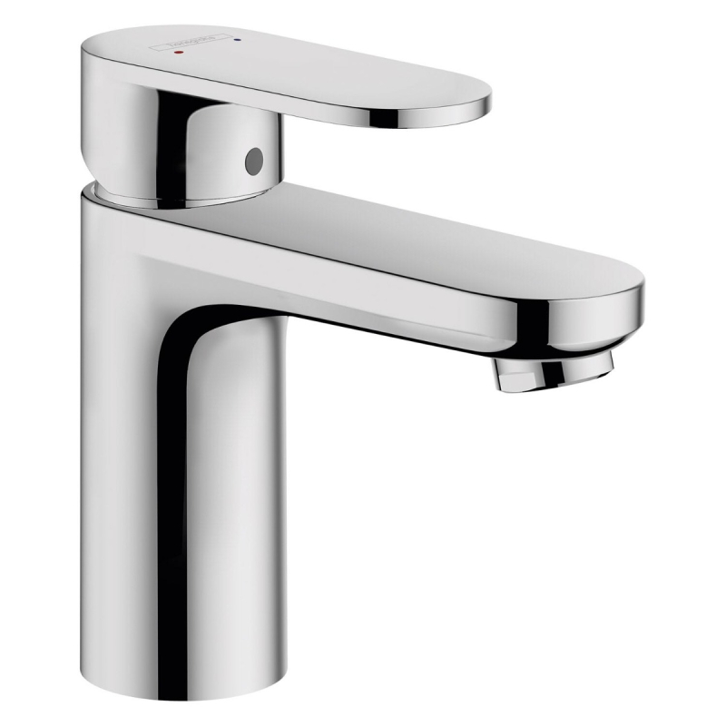 Baterie baie pentru lavoar, Hansgrohe Vernis Blend 71550000, montaj stativ, monocomanda, finisaj cromat, ventil inclus