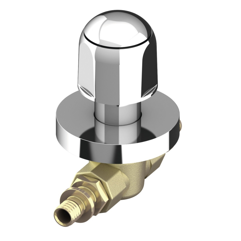 Robinet incorporabil TECEflex 751016, montaj incastrat, alama, D. 16 mm