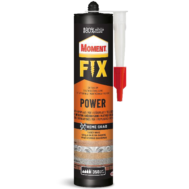 Adeziv pentru suprafete multiple, interior, Moment Fix Power, alb, 385 gr