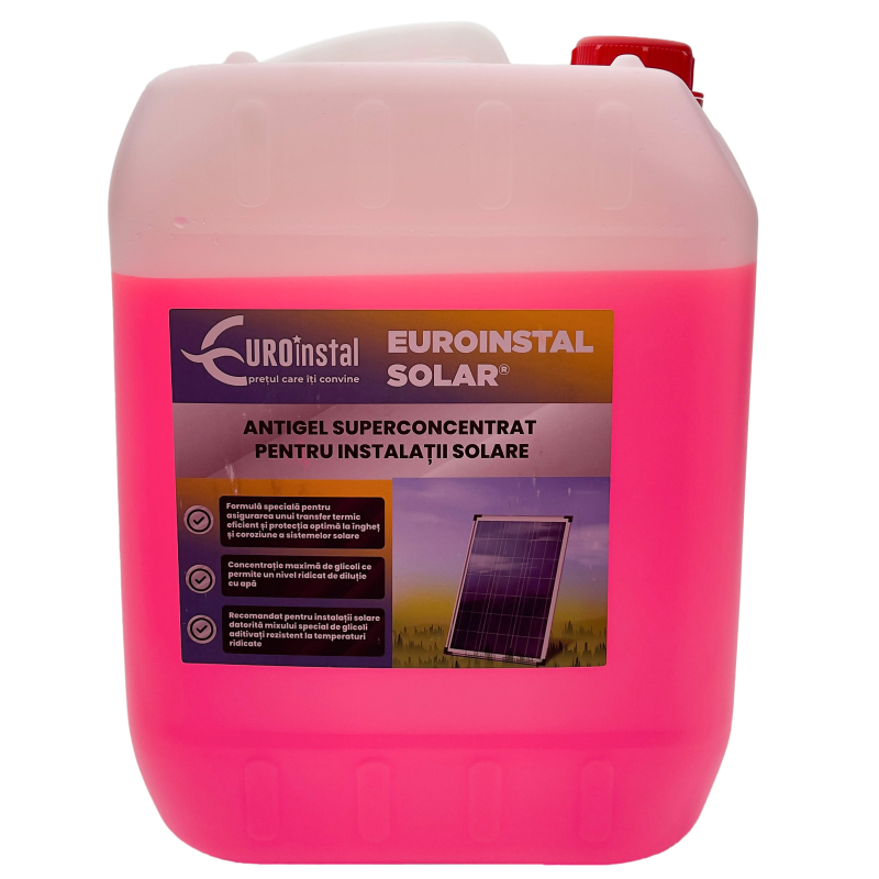 Antigel superconcentrat pentru instalatii solare Euroinstal Solar, - 45 grade Celsius, 10 kg