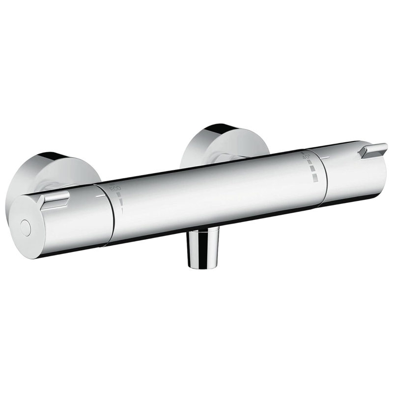 Baterie baie cu termostat, pentru dus, Hansgrohe Ecostat 1001CL, dubla comanda, montaj aplicat, finisaj cromat 13211000