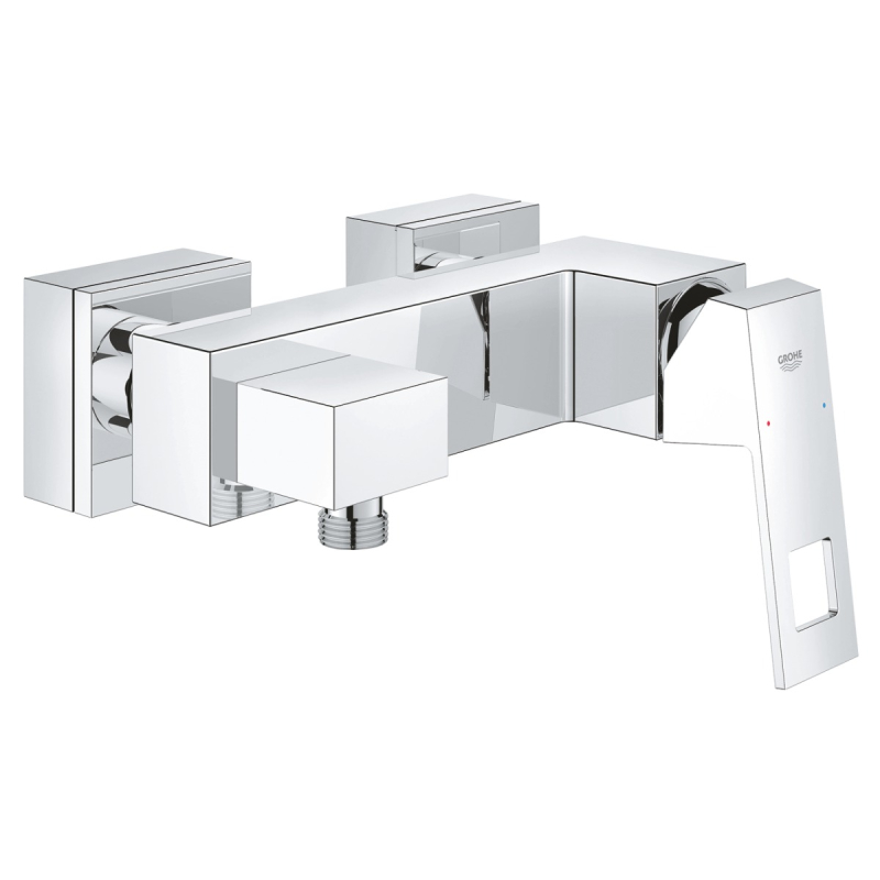 Baterie baie dus, Grohe Eurocube 23145000, monocomanda, montaj aplicat, finisaj cromat